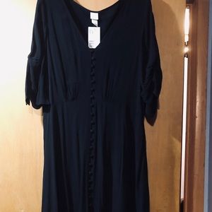 Maxi H&M button down boho dress